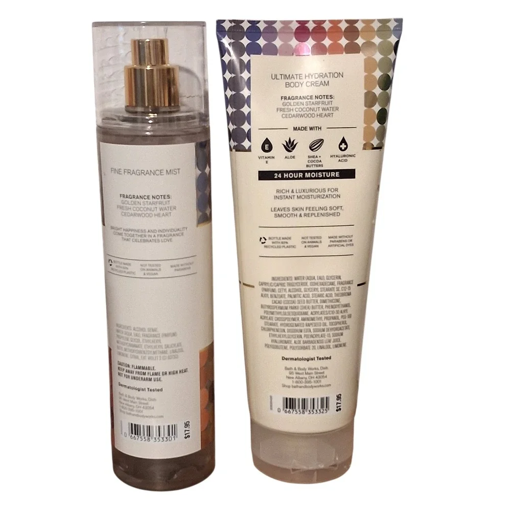 Bath & Body Works Seasonal Retired Love Always Wins 2pcs Bundle Mist & Cream